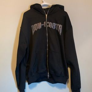 Don-Carta Rhinestone Full Zip Hoodie